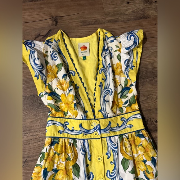 Farm Rio
Sicily Scarf Cotton Flutter Maxi Dress - Picture 7 of 9